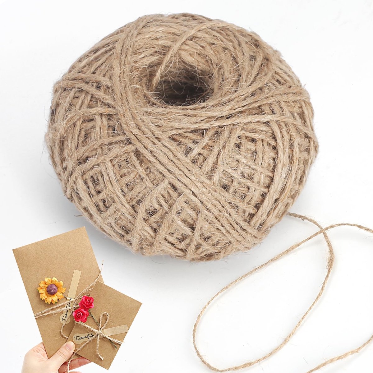 Solidchoice - Jute Touw van 100 Meter voor Knutselen en Tuin Decoratie