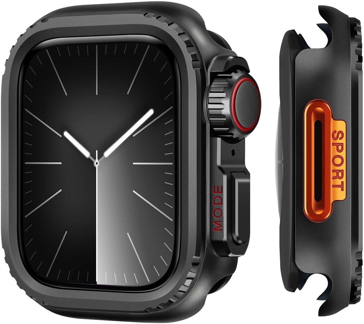 Solidchoice - Beschermende Bumper Case voor Smartwatch 45mm in Zwart