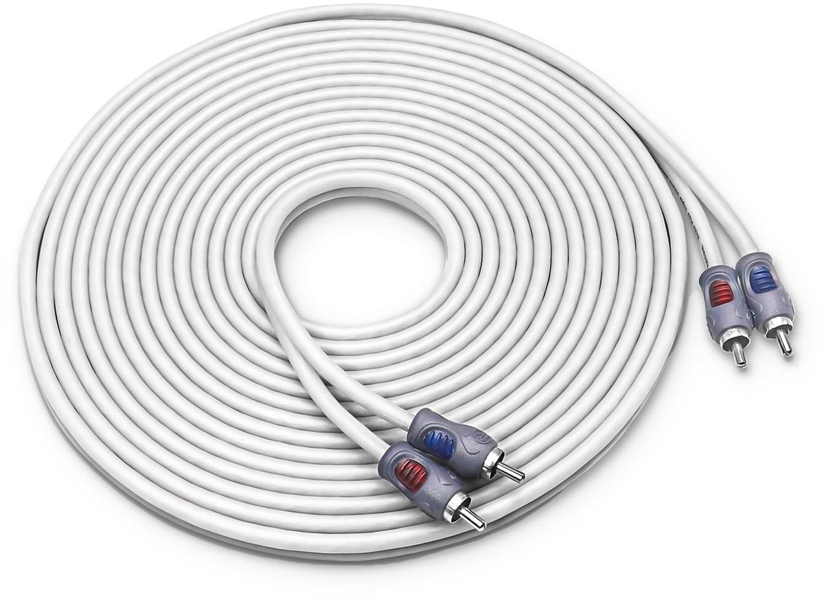 Solidchoice - 6m RCA Audio Kabel met Drievoudige Afscherming voor Hoogwaardige Geluidsoverdracht