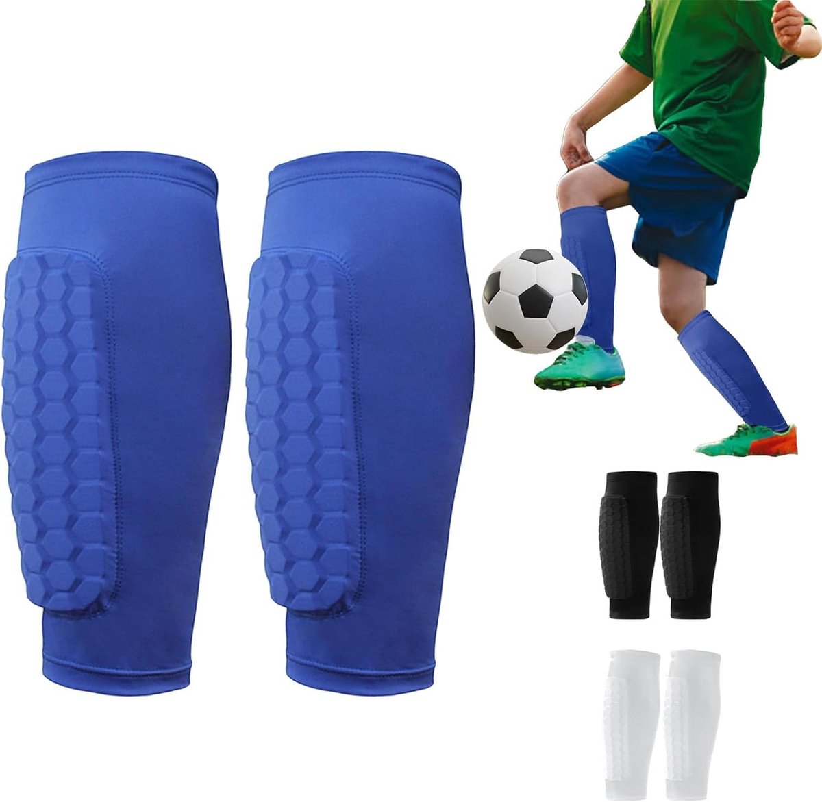 Solidchoice - Ademend en Antislip Scheenbeschermers voor Voetbal