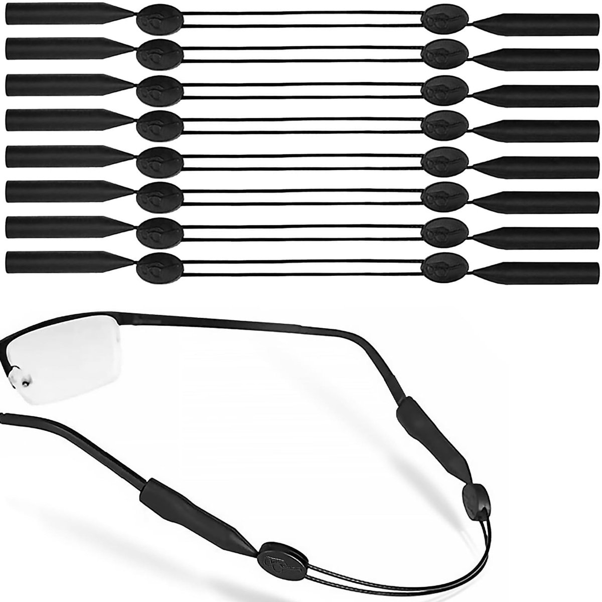 Solidchoice - Set van 8 Universele Antislip Sportbrilbanden
