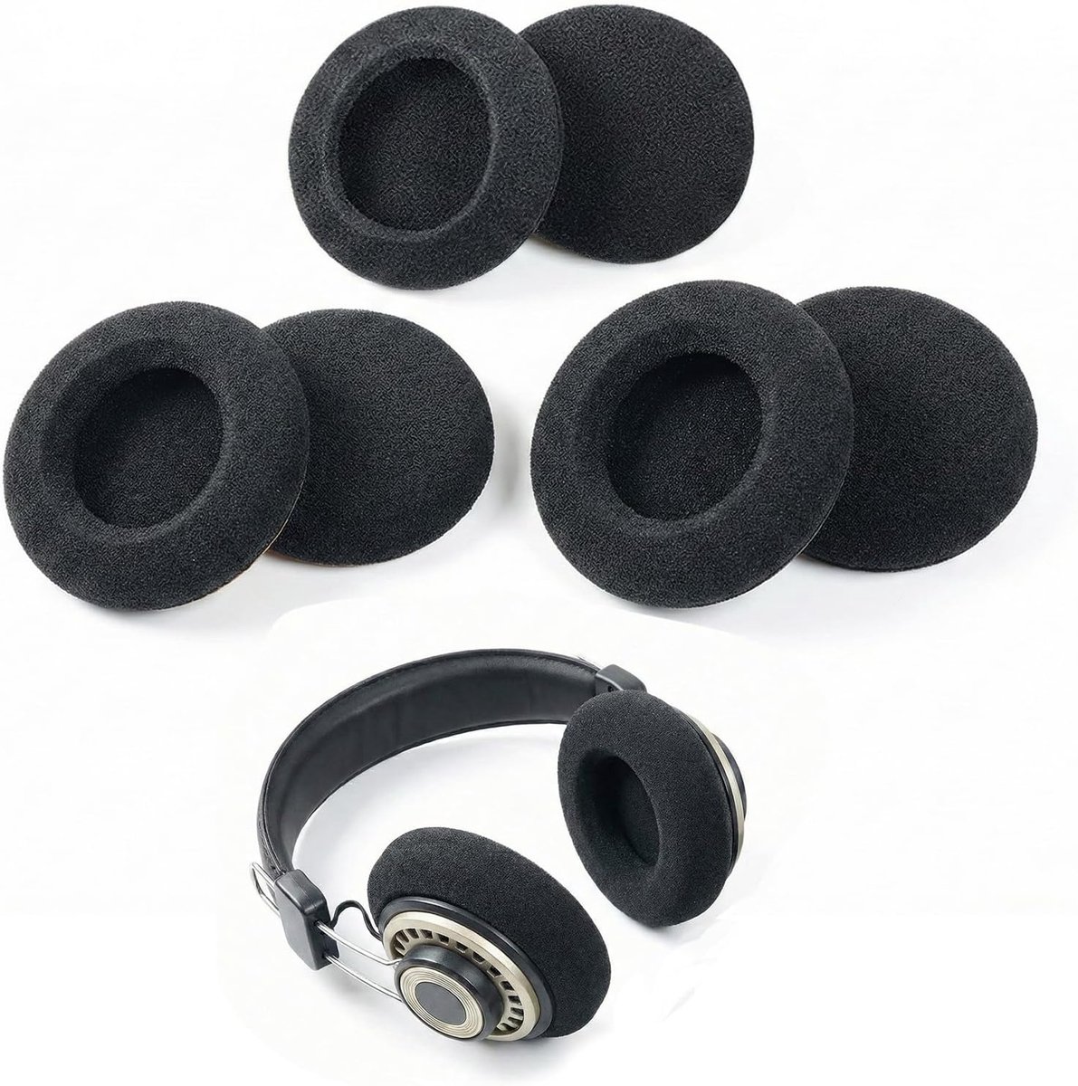 Hoofdtelefoonhoezen 50 mm - badstof - zacht en ademend - perfecte hygiëne en comfort - ShopVlot