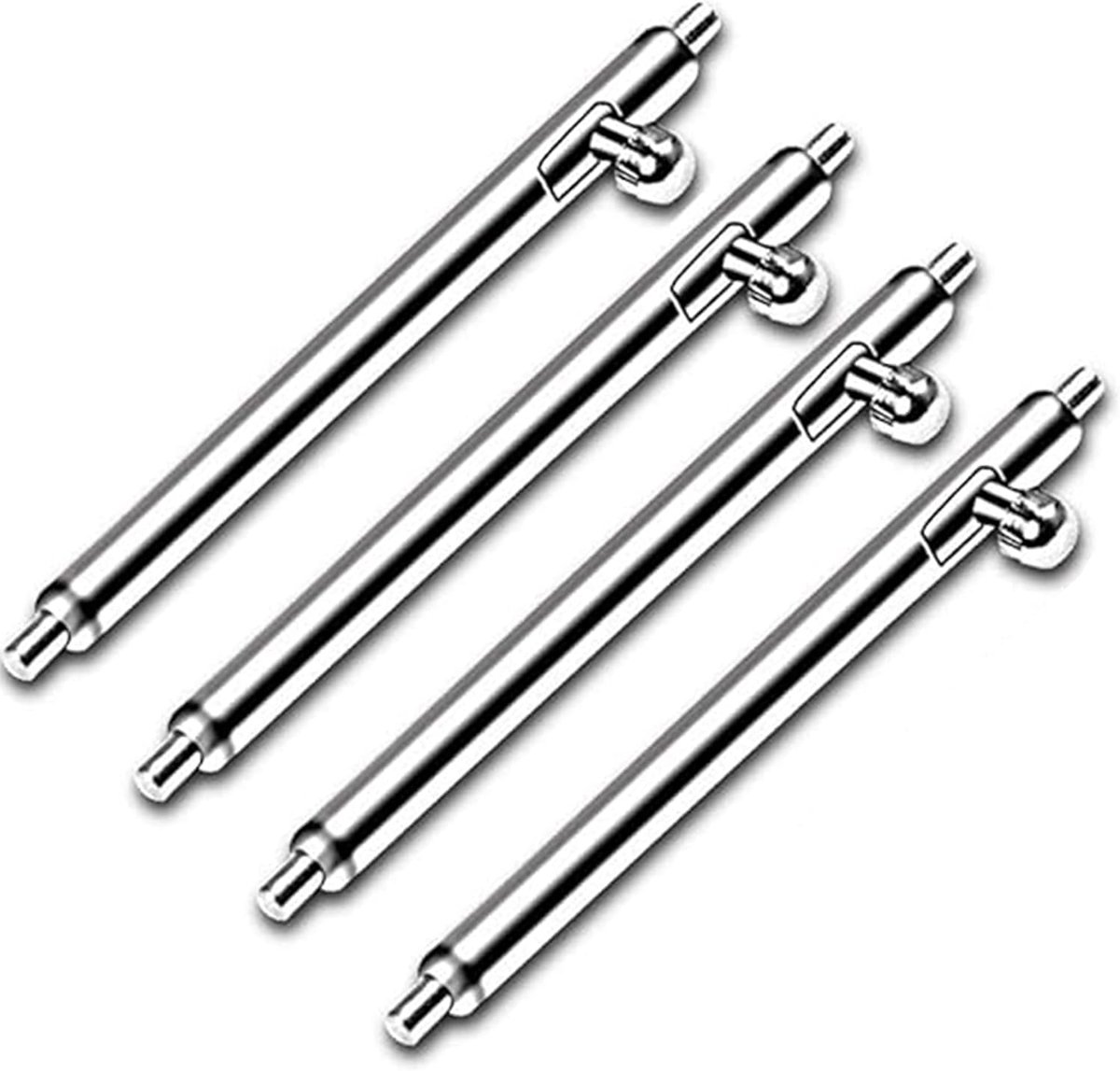 Spring Bars 22mm - Rvs - 4 Stuks - Ideaal voor het Vervangen van Horlogebanden - ShopVlot