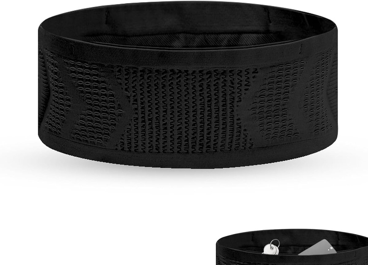 Heuptas ademend - unisex zwart - multifunctioneel - ideaal voor sportactiviteiten - ShopVlot