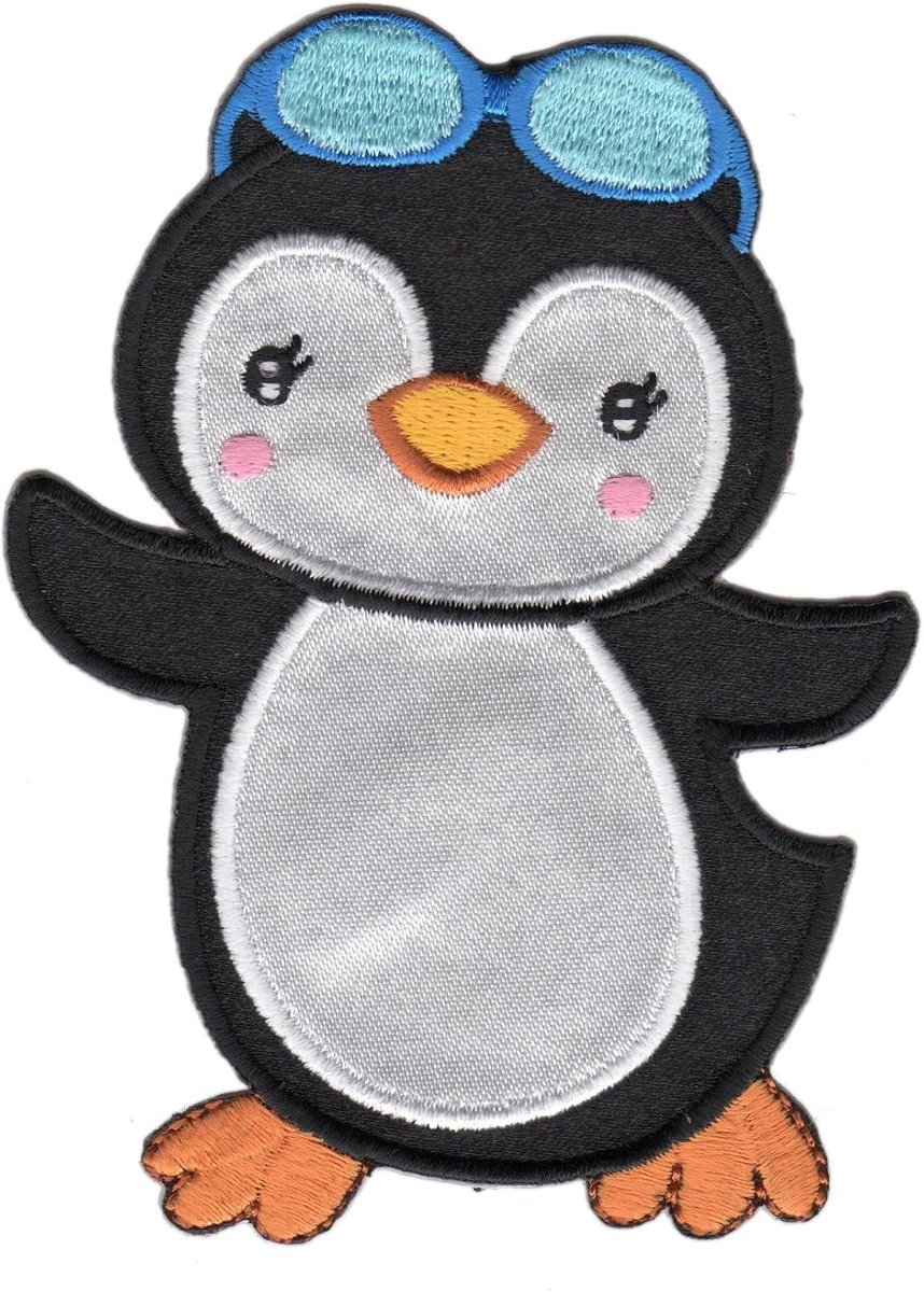 Applicatiepatch Pinguïn - Hoge kwaliteit - Wasbaar - Verberg gaten in kleding - ShopVlot