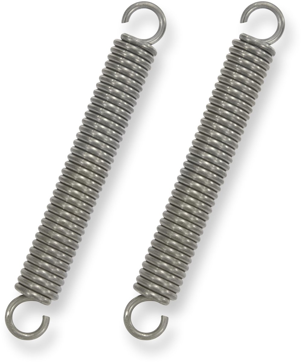 Verlengveren met haken - roestvrij staal - 2 mm draaddiameter - 12 kg trekkracht - 90 mm lengte - 2 stuks