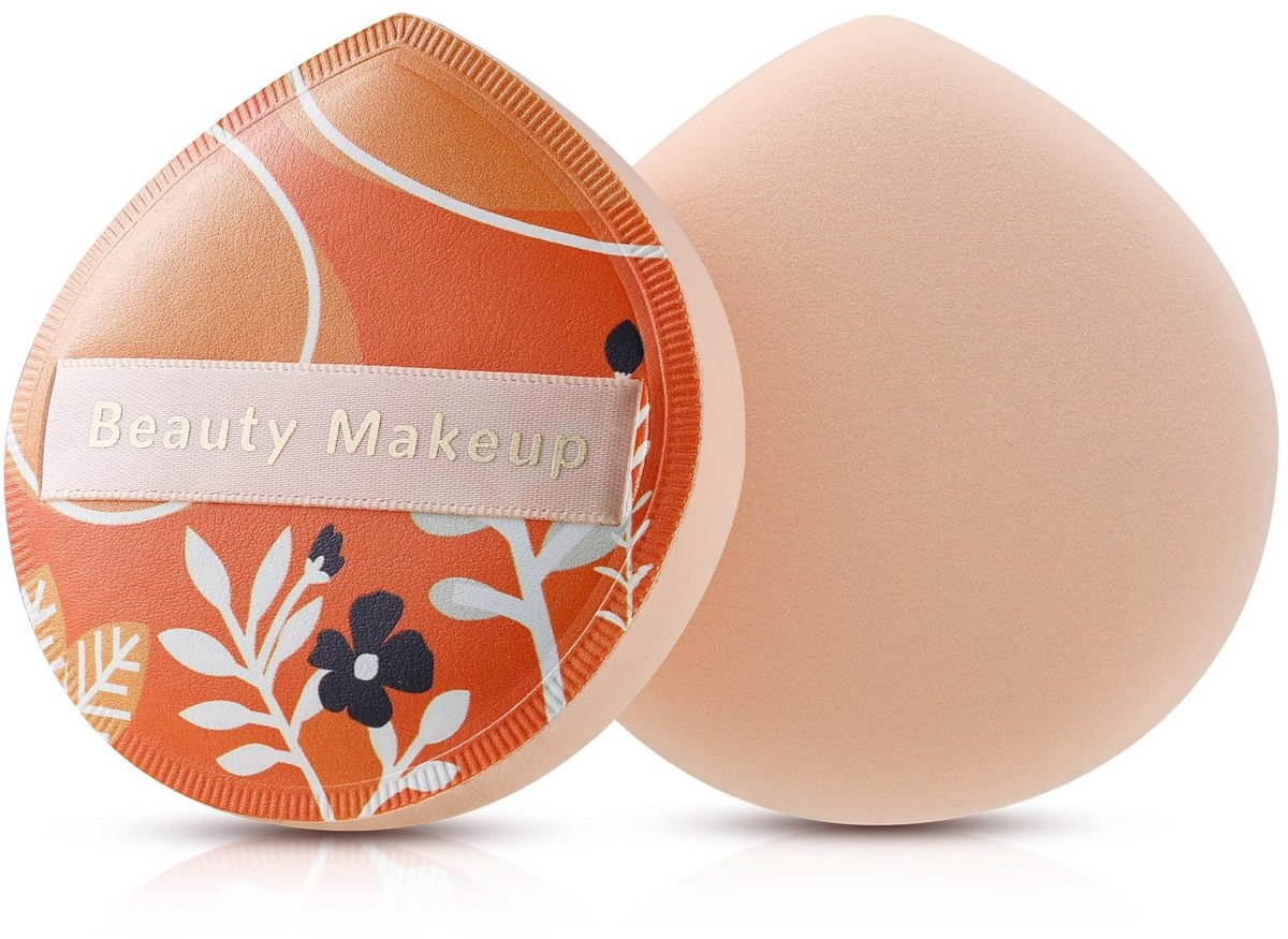 Solidchoice - Set van 2 Grote Makeup Sponsjes voor Poeder en Foundation