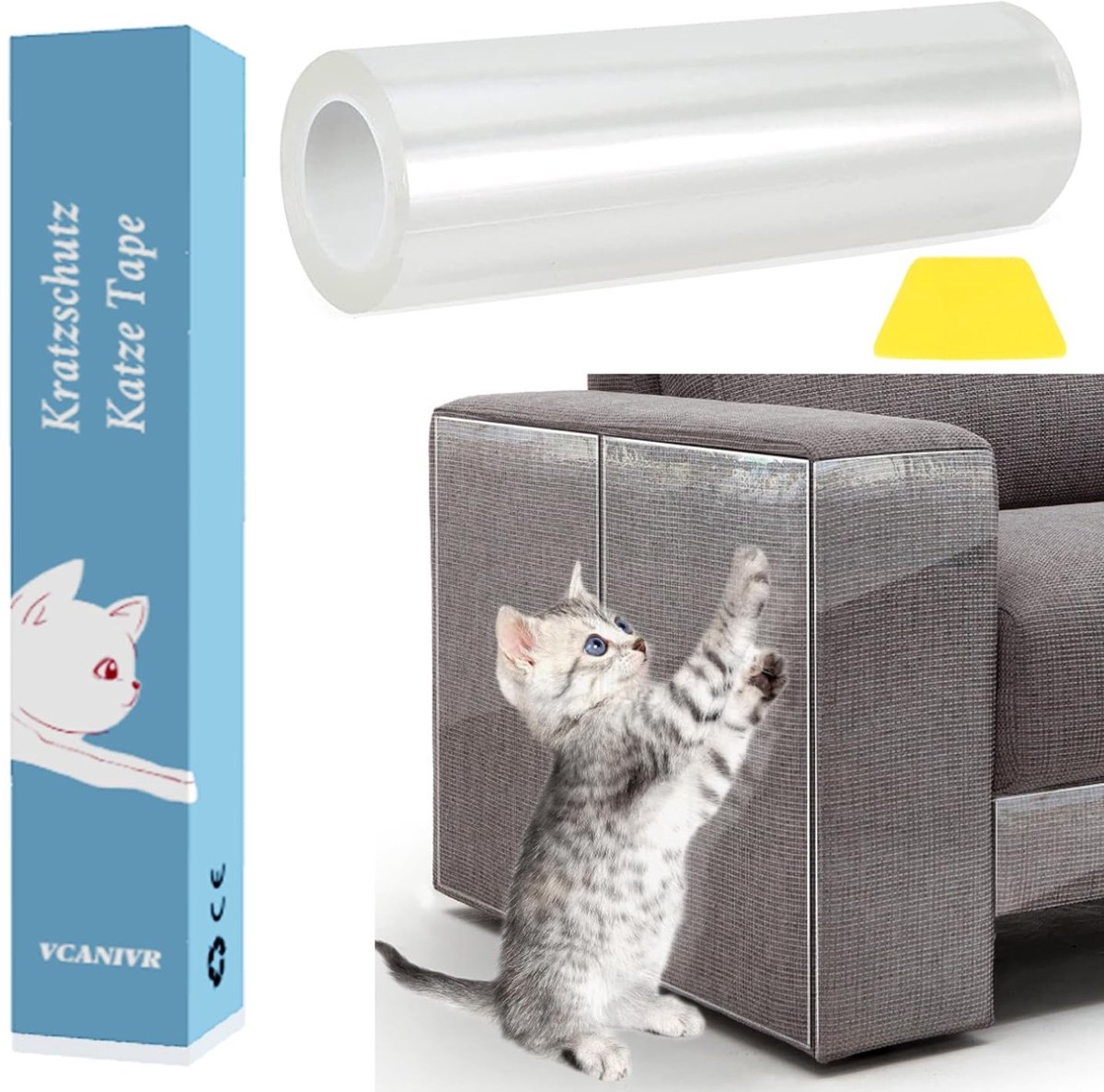 Solidchoice - Transparante Anti-Kras Film voor Meubilair en Deuren