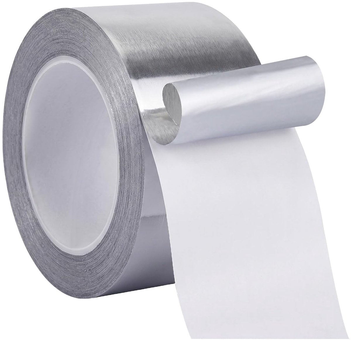 Aluminium Tape, 50mm x 20m, Heat Resistant and Waterproof Aluminium Adhesive Tape, Self Adhesive for Car Hose and Tube - ShopVlot