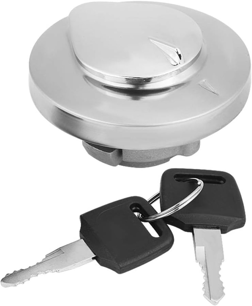 Brandstofdop 2.8 x 1.6 Inch - Legering Staal - Inclusief 2 Sleutels - Voor Shadow Spirit VT750 DC C2 VLX VT600 - ShopVlot