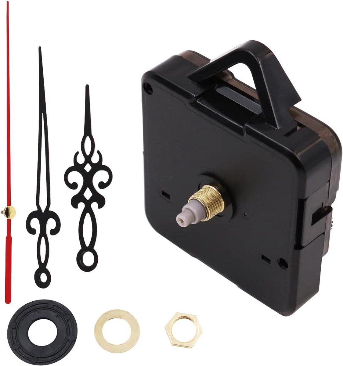 Wandklok Mechanisme Kit - Stille Quartz Beweging - Lange en Korte Schacht - Geschikt voor DIY Klok Reparatie - ShopVlot