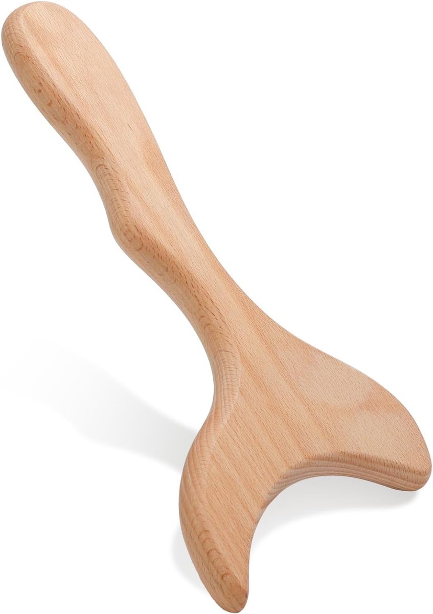 Houten therapie massager - Lymfedrainage tool - Duurzaam design - Voor ontspanning en herstel - ShopVlot