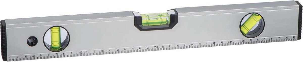 Aluminium waterpas 40 cm - magnetische basis - 3 libellen - precisiewaterpas voor doe-het-zelvers - ShopVlot