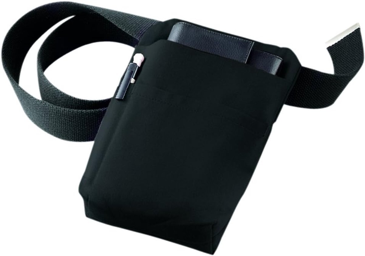Kelner bag holder zwart - stoffen heuptas - zonder riem en decoratie - ideaal voor beurzen - ShopVlot