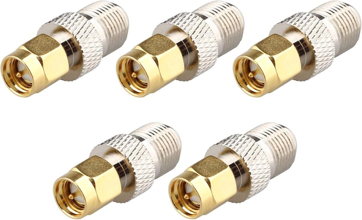 SMA antenneadapter set - 5-delige set - F-type vrouwelijke connector - Geschikt voor TV en radio - ShopVlot