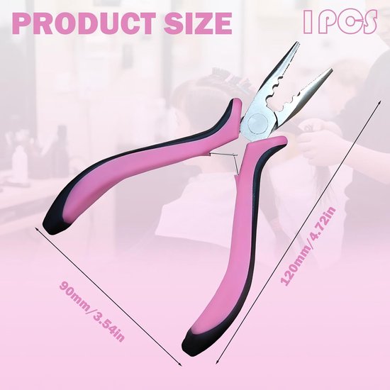 3-Hole Haarextensions Clip - RVS Mini Tool - Innovatief 3-gats ontwerp - Eenvoudig aanbrengen en verwijderen - ShopVlot — afbeelding 4