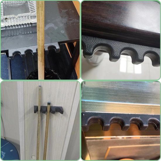 Billiard cue holder - kunststof - non-slip design - ideaal voor biljartzalen en clubs - ShopVlot — afbeelding 4