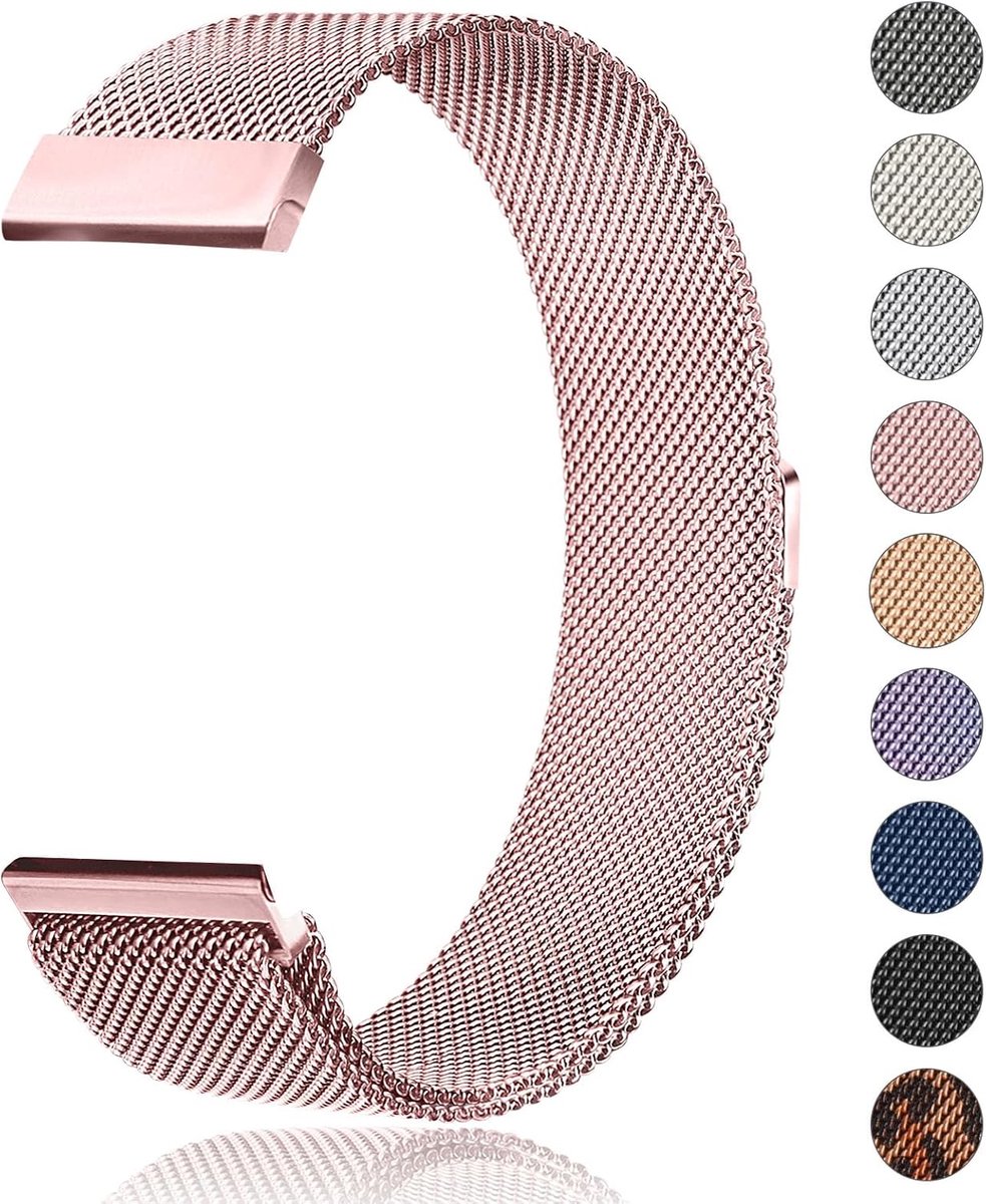 Horloge band 20 mm 22 mm - metaal - snelwissel - stijlvol voor elke gelegenheid - ShopVlot