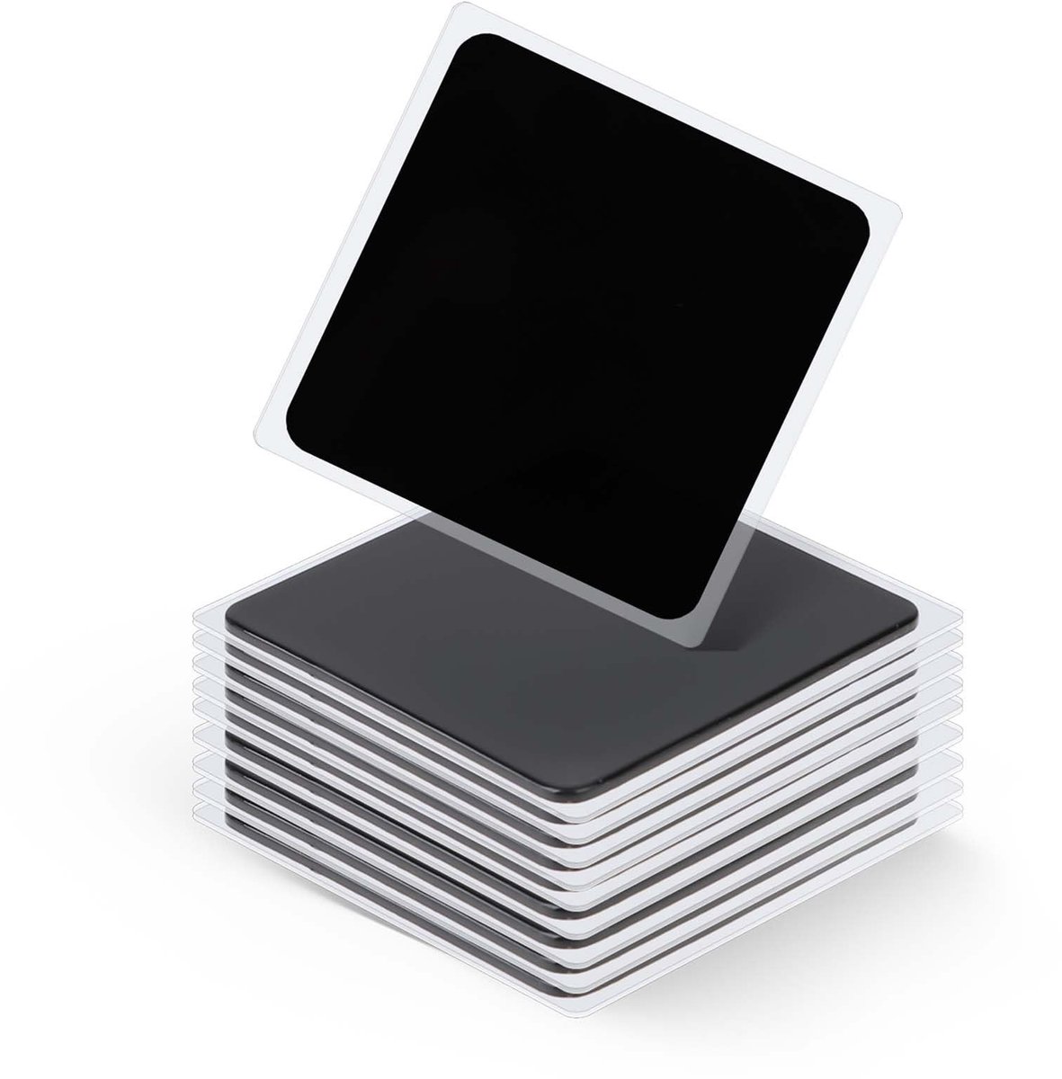 Solidchoice - Multifunctionele Antislip Pads Set van 10, Zwart