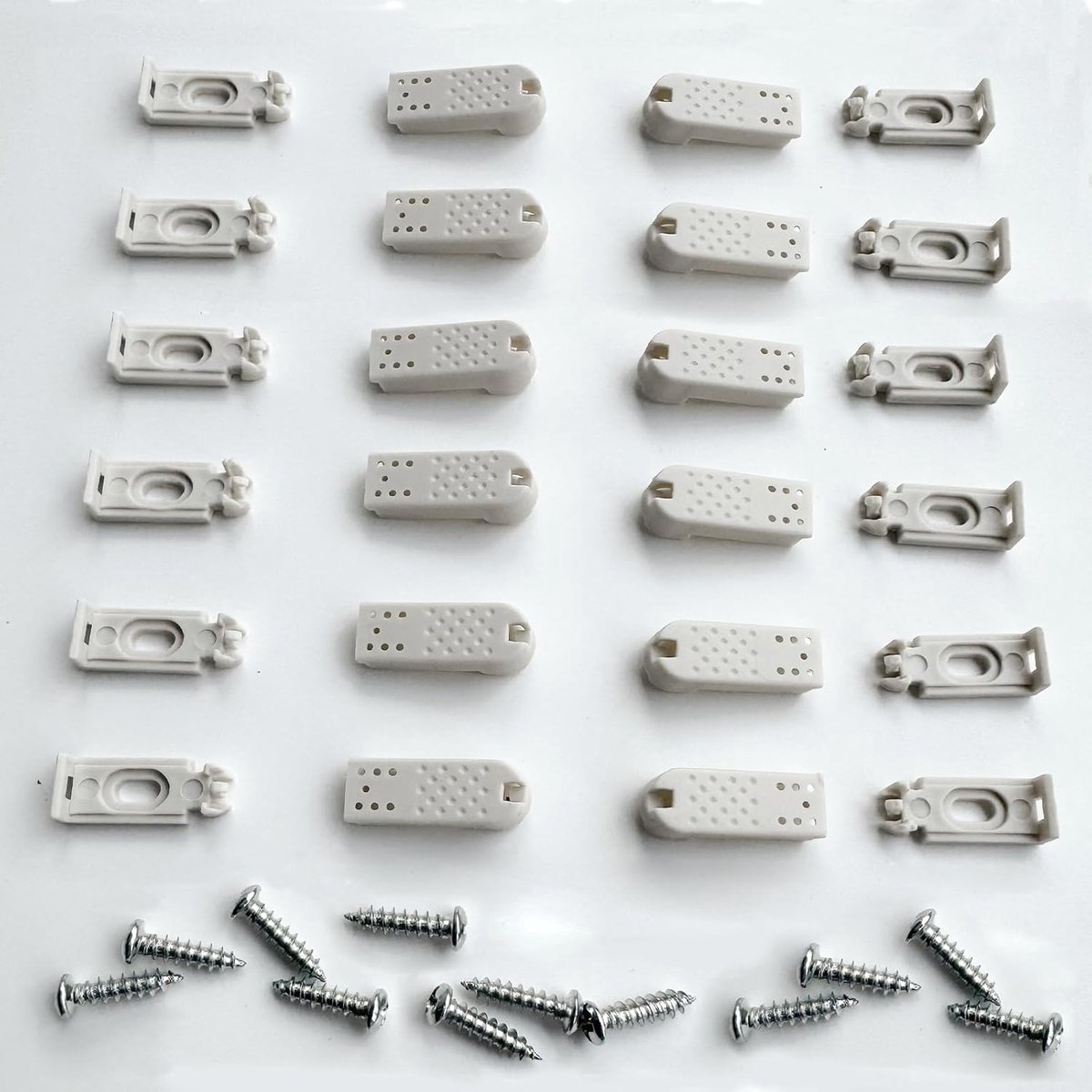Pack of 12 Pleated Spare Parts Clamp Supports, Tensioners for Stretched Pleated for Adhesive Carriers and Stick & Fix - ShopVlot