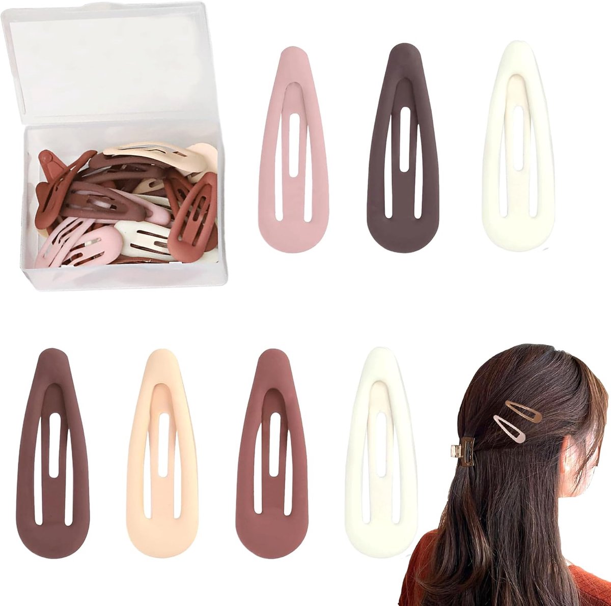 Snap Hair Clip 30 pieces - ShopVlot