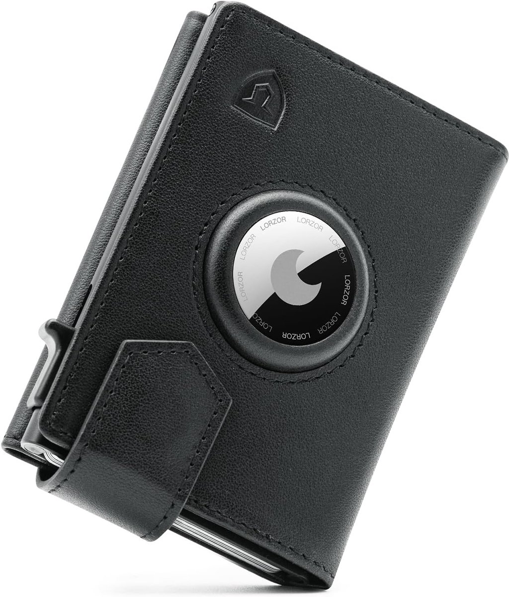 Herenportemonnee met RFID-bescherming - Dun leren geldbeugel - Magneetsluiting - Handig voor dagelijks gebruik - ShopVlot