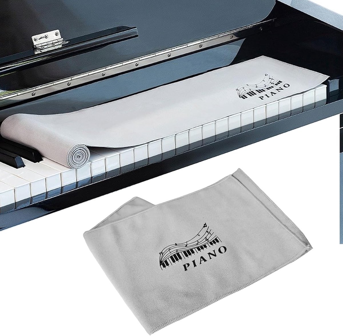 Piano keyboard beschermhoes 88-toetsen - microfleece - stof- en vochtbescherming - optimale bescherming voor je piano - ShopVlot