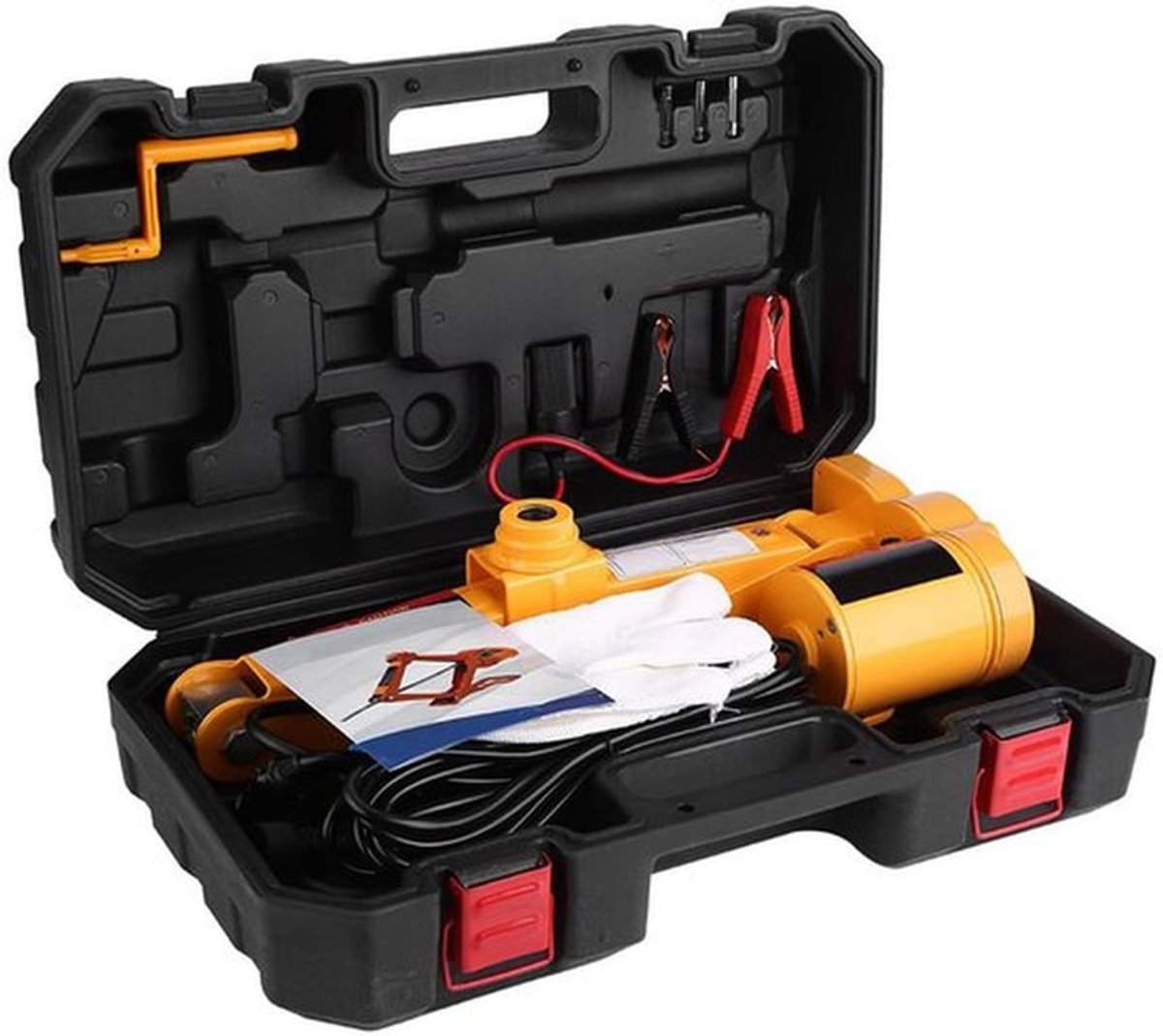 3Ton Elektrische Autokrikkit - Draagbare Auto-elektrische Krik - 12-35cm Hefbereik - Inclusief Opbergkoffer - Voor Garagereparatie - Gesc...