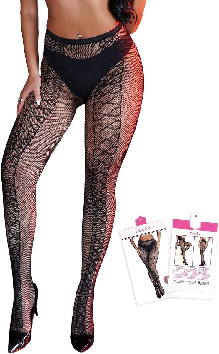 Visnetkousen oversize XS-5XL - Fantasy sexy dames - Hot stockings voor Halloween - Verleidelijke onderkleding - ShopVlot