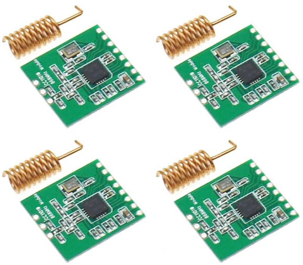 CC1101 868M lange afstand modules - 4 stuks - betrouwbare communicatie - ideaal voor IoT-projecten - ShopVlot
