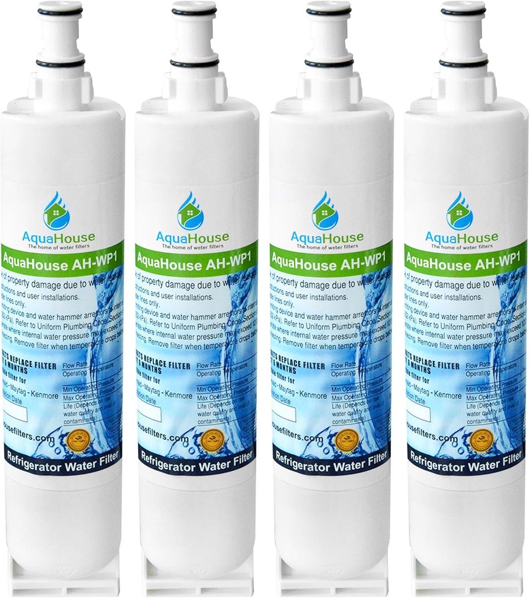 Waterfilter AH-WP1 - Compatibel met Whirlpool - 4 stuks - Verbetert drinkwaterkwaliteit - ShopVlot