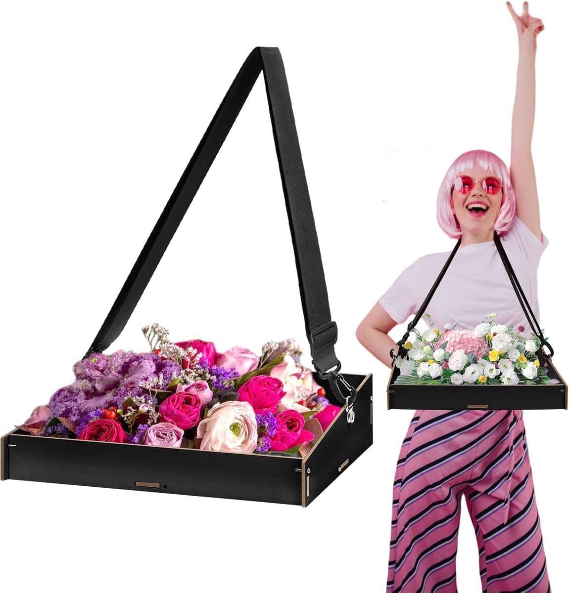 BEIMEIII JGA Black Belly Shop for Hen Party, Party Decoration, Wood, for Men and Women, JGA 40 x 26 x 10.5 cm - ShopVlot