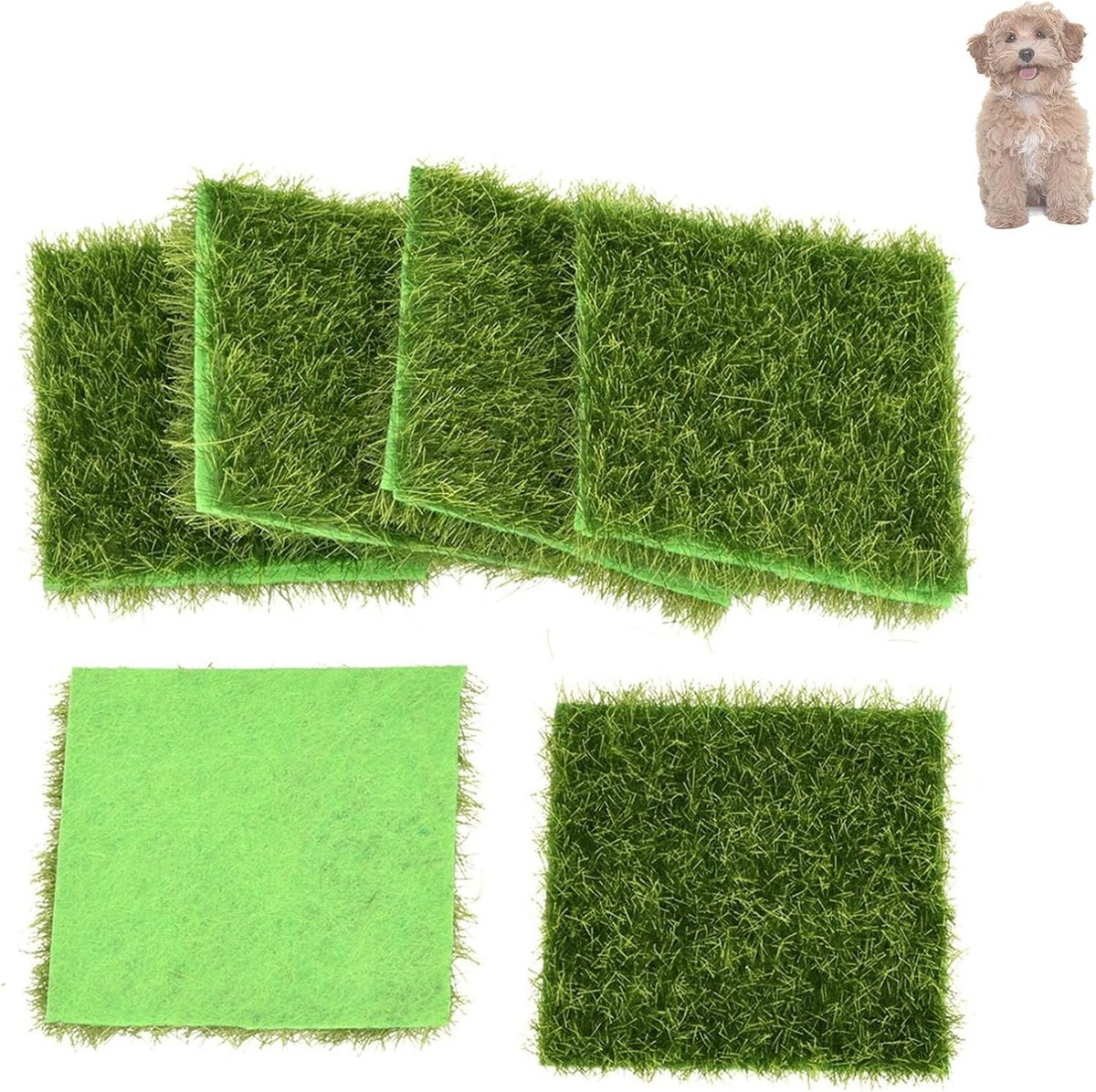 Kunstgras Decoratie voor Miniatuurlandschappen - 10 Stuks DIY Accessoires voor Tuin en Interieur