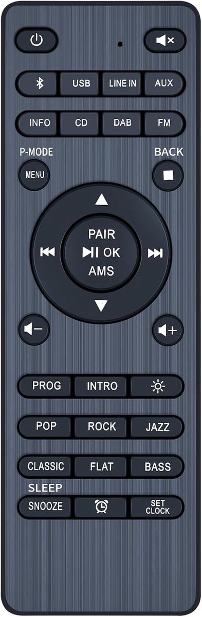 Vervangende afstandsbediening geschikt voor Medion All-in-One Audio System (MD 44125) - ShopVlot