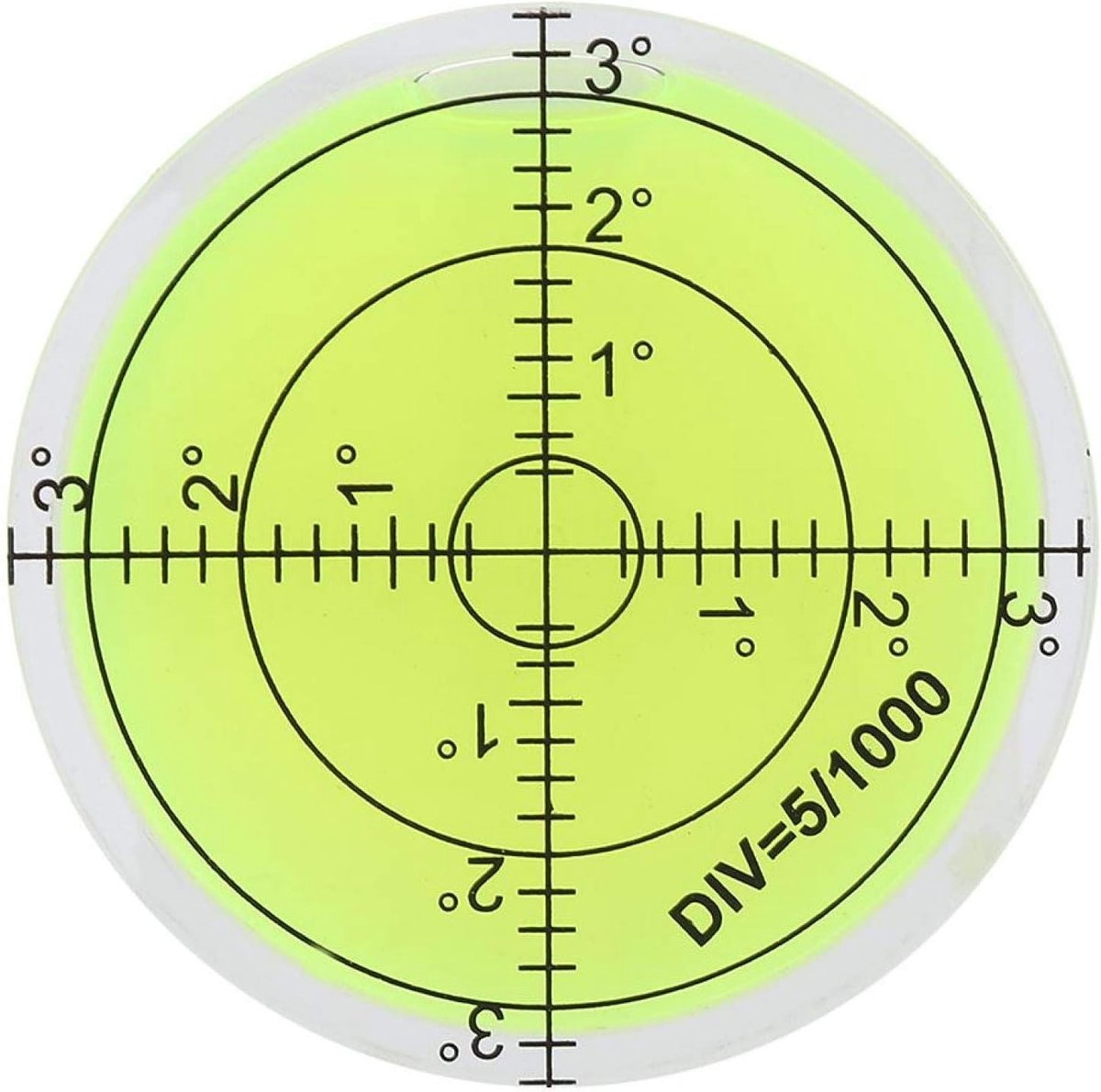 Ronde Waterpas van 60mm Diameter, Nauwkeurige Meetinstrument voor Camera's en Statief Balans met Schaal