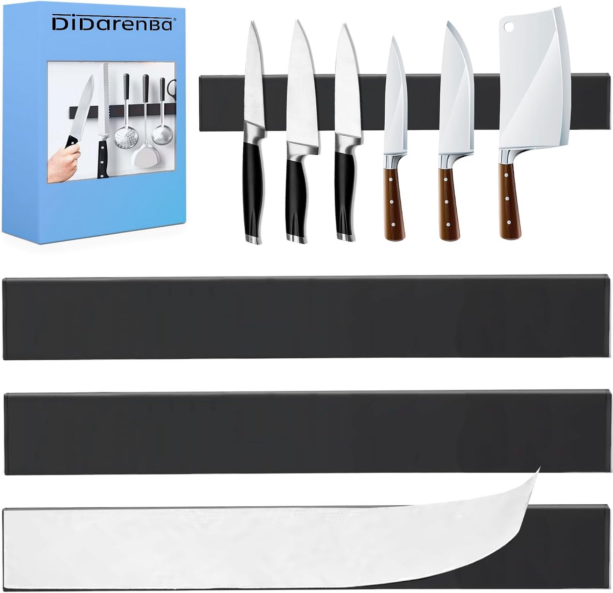 Tool Organiser, Magnetic 4 Pieces, 30 cm x 3 cm, Magnet - ShopVlot