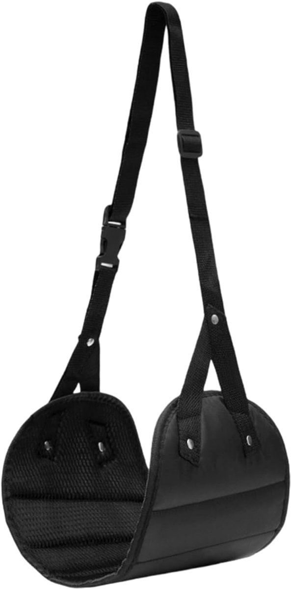 Vliegtuig Voethangmat - Reis Accessoire - Comfortabel Reizen - Verstelbare Hoogte - 49 x 15 cm - Paars