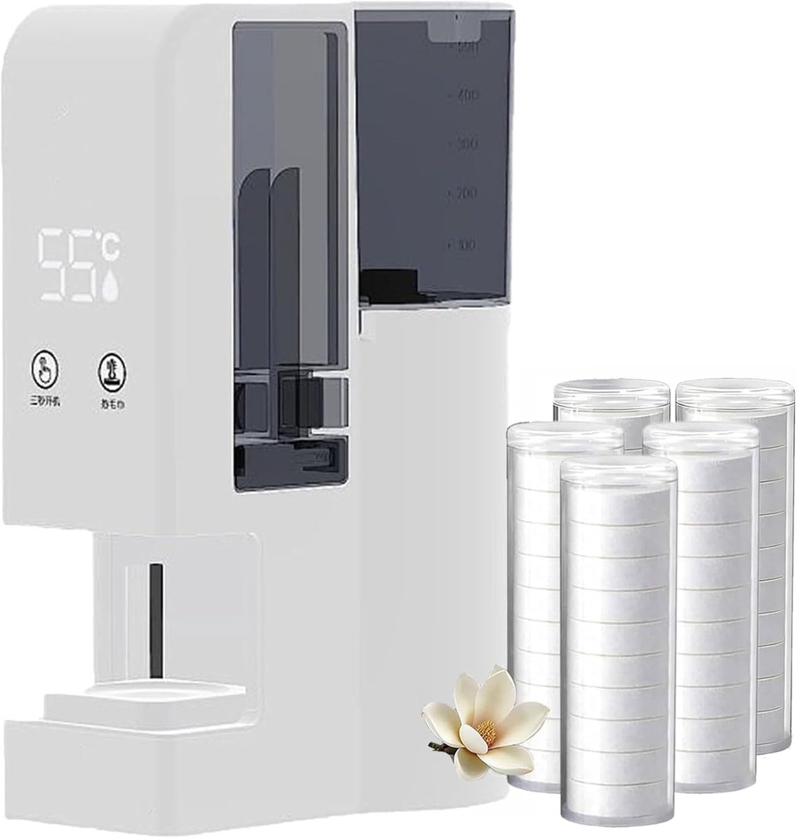 Handdoek Dispenser - Warme Handdoeken - Gezichtsverzorging Thuis - Snelle Stoom Verwarming - 500 ml Tank - Wit