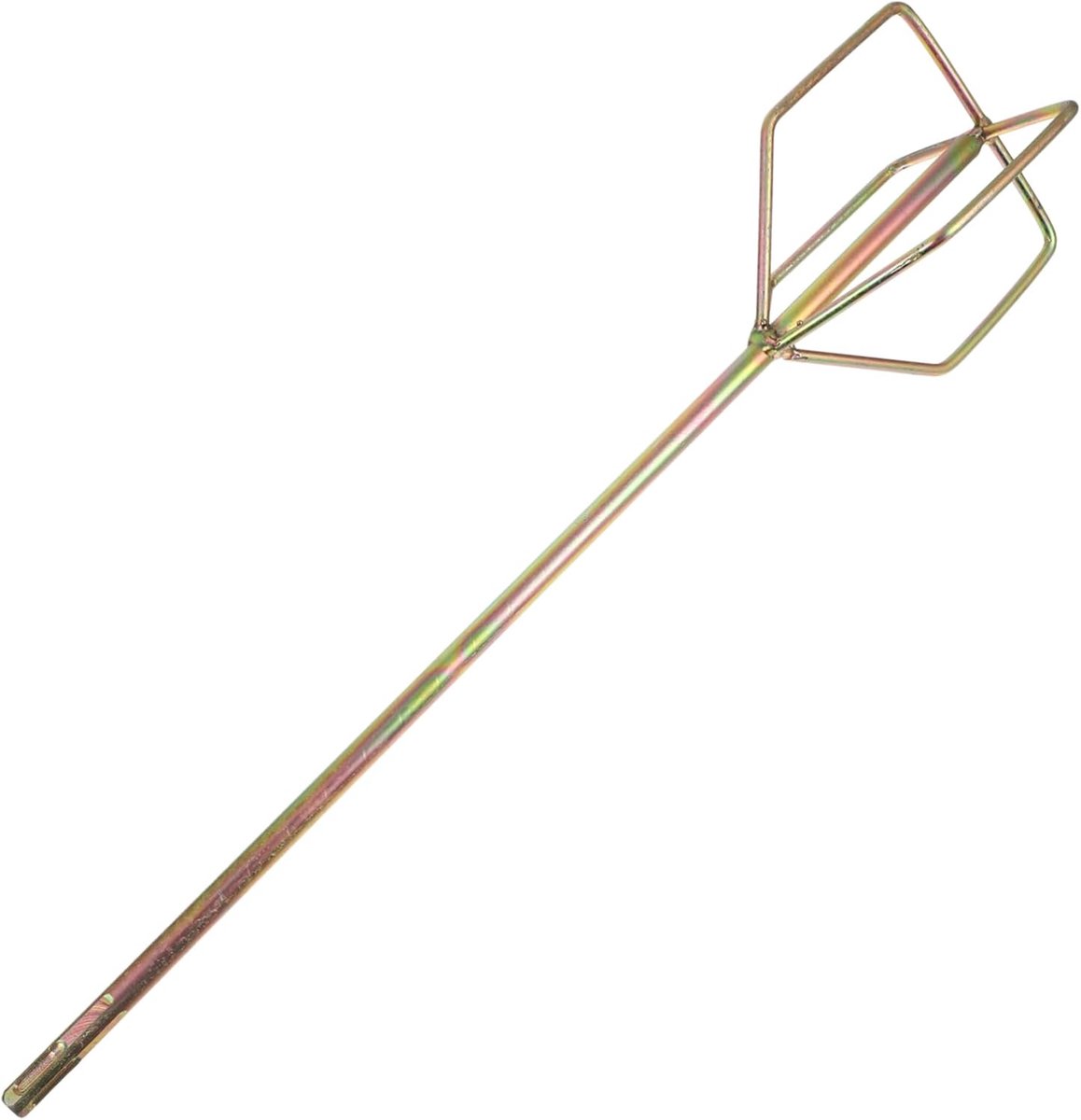 Mengstaaf Boor - Mixer Opzetstuk - Verf Modder Mengen - Efficiënt en Snel - 49 cm - Zilver