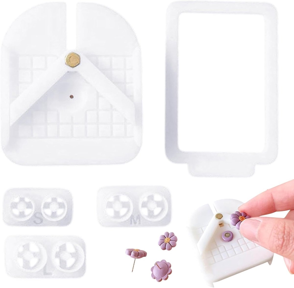 Klei Gereedschap Set - Beeldhouw Accessoires - Oorbellen Maken - Veelzijdig Vormbaar - 6 cm - Bruin