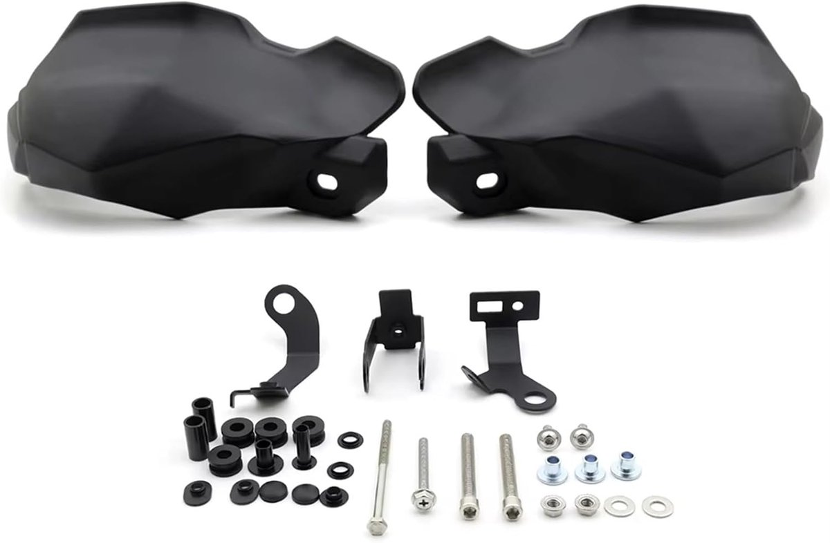 Motorfiets Stuurbescherming - Handkappen Schilden - Veiliger Rijden - Aerodynamische Winglets - 880 g - Zwart