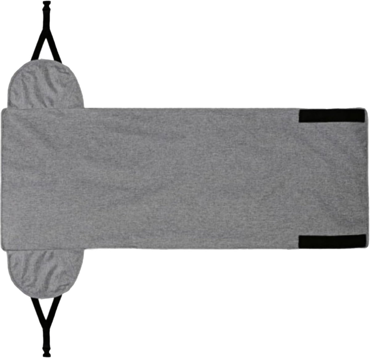 Vliegtuig Voethangmat - Reis Voetensteun - Beenontlasting - Verstelbaar Comfort - 100 x 45 cm - Zwart