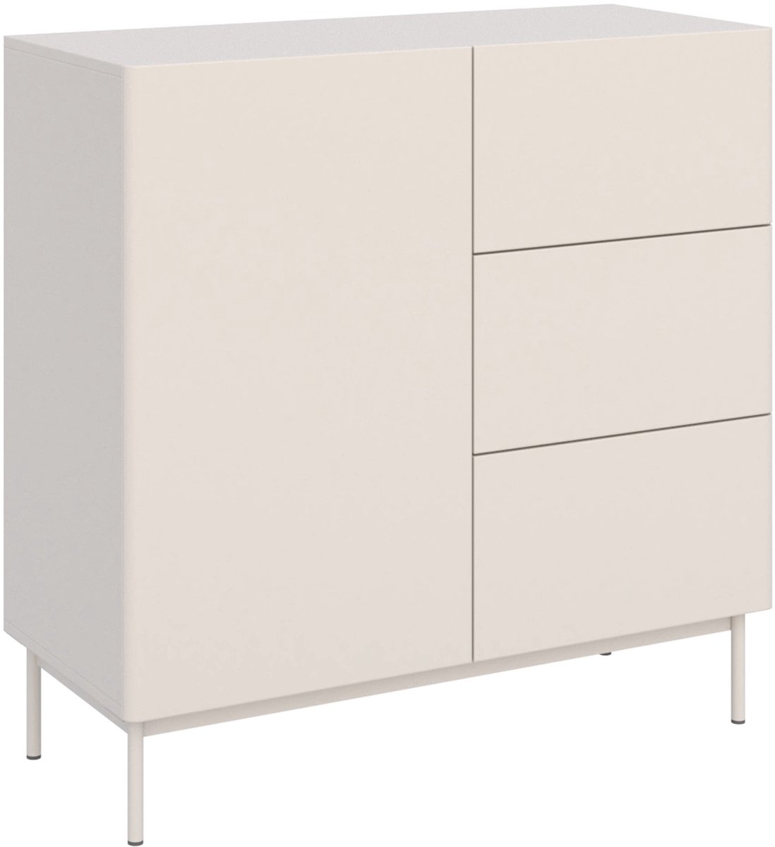 Selsey Olio – Dressoir met 1 deur en 3 lades - kasjmier - 100cm