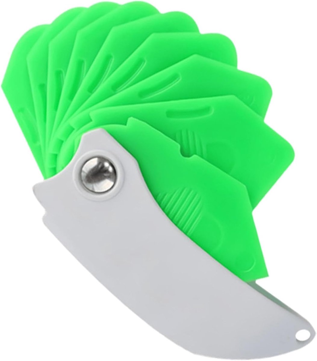 Kit Afwerkingstool - Kitspatel Gereedschap - Nauwkeurig Afwerken - 9-in-1 Functie - 15 cm - Groen