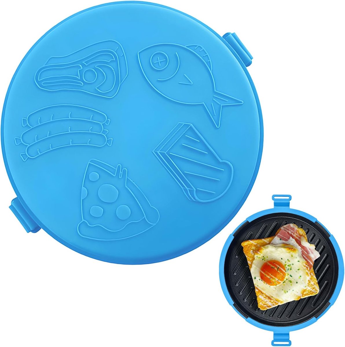 Magnetron Grillpan Pizzaplaat Toastie Snel Koken Ruimtebesparend Ontwerp Niet Gespecificeerd Blauw