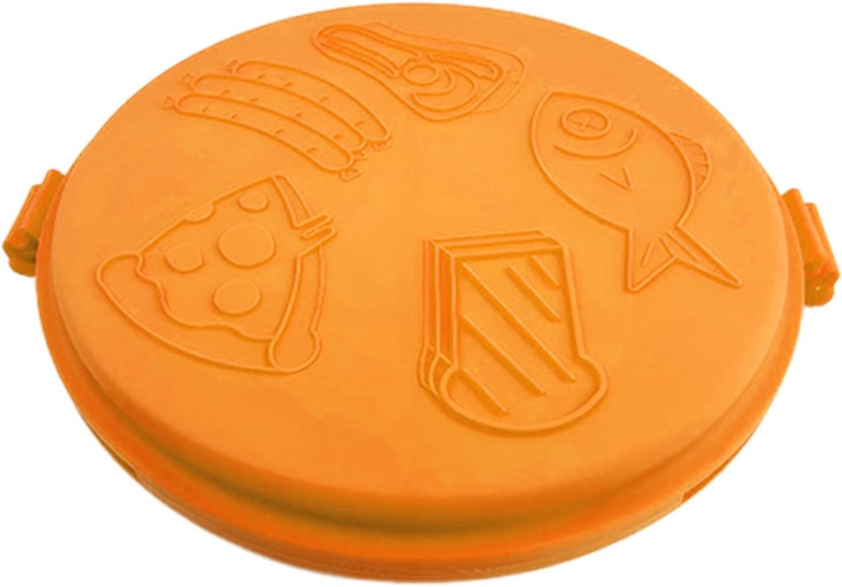 Magnetron Grillpan - Sandwich Maker - Snel Eten Bereiden - Gelijkmatige Warmteverdeling - Niet Gespecificeerd - Oranje