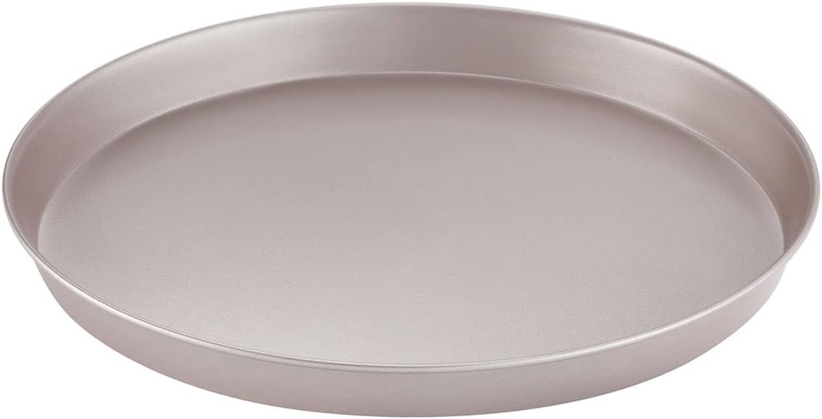 Pizzapan Ronde Pan - Pannenkoekenpan Bakplaat - Oven Bakken - Antiaanbaklaag Voedselveilig - 10 inch - Champagne goud