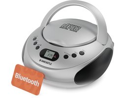 Oakcastle CD250 Draagbare CD Boombox - Bluetooth - FM-radio - Zilver