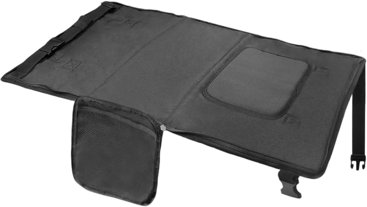 Vliegtuig Bed Peuter - Reis Mat - Comfortabel Reizen - Snelle Opbouw - 30 x 26 x 5 cm - Zwart