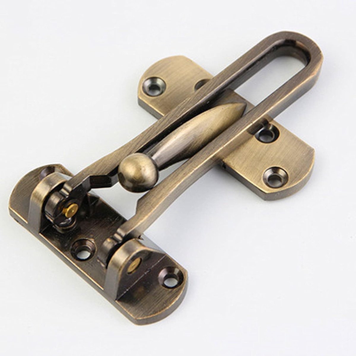 Deurketting - Veiligheidsketting Deur - Extra Beveiliging - Draaistang Ontwerp - 105mm - Brons